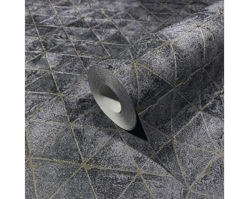 Rouleau de papier peint avec motif géométrique triangulaire