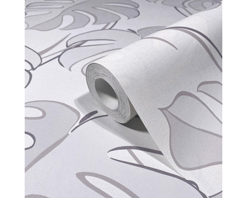 Rouleau de papier peint à motif de feuilles