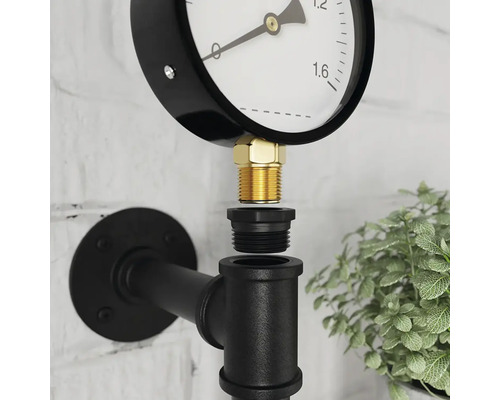 Manomètre avec raccord de tuyau