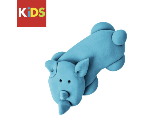 Rhinocéros bleu en pâte à modeler
