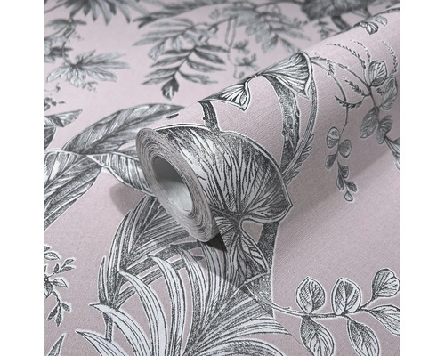 Tapetenrolle mit Blattmuster