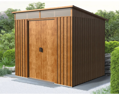 Abri de jardin en métal avec porte