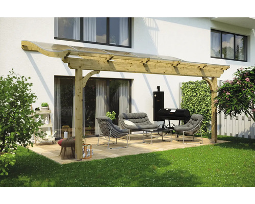 Toiture pour terrasse SKAN HOLZ Verona 541x389 cm nature