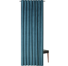 Vorhang mit Universalband Velvet blau 140x280 cm-thumb-5