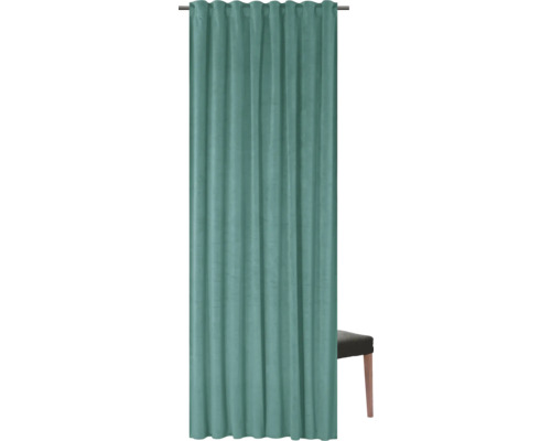 Rideau en tissu avec suspension à bande plissée