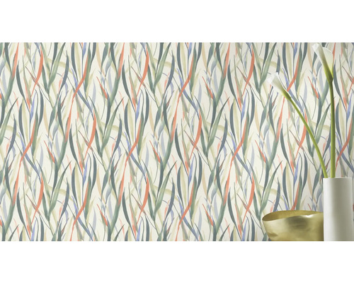 Papier peint avec motif d''herbes