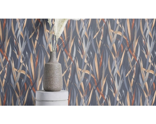 Papier peint avec motif d''herbes et décoration