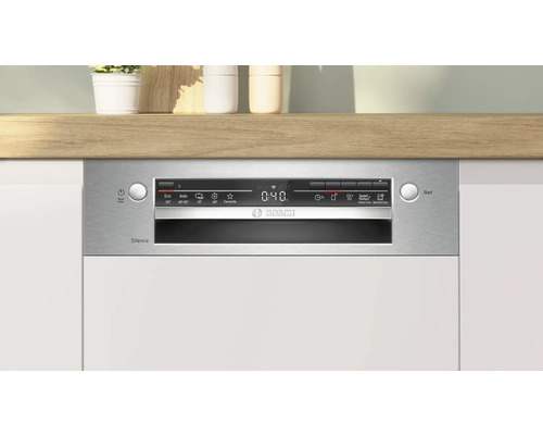 Lave-vaisselle Bosch avec panneau de commande en acier inoxydable