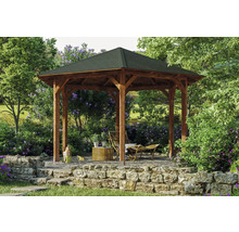 Pavillon SKAN HOLZ Colmar taille 3 ø 480 cm noyer