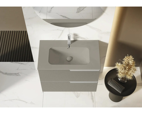 Waschtisch mit Unterschrank und zwei Schubladen im Badezimmer