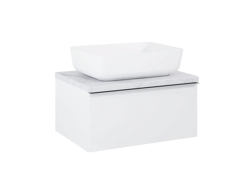 Meuble-lavabo avec lavabo à poser pour salle de bains