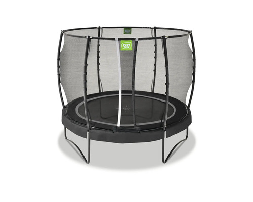 Trampoline de jardin noir avec filet de sécurité