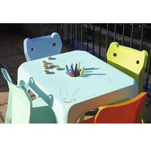 Kindertisch Jan aus Kunststoff 59,7x59,7x53 cm blau