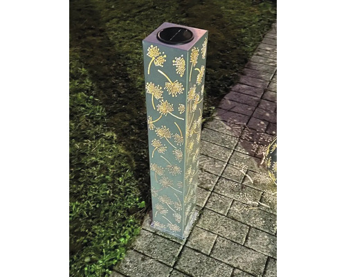 Lampe solaire décorative avec motif floral pour l''extérieur