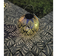 Dekorative Solarleuchte mit Muster und Tragegriff für den Garten