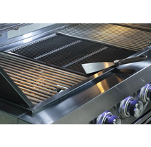 Gril en acier inoxydable avec grille et spatule