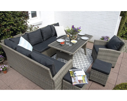 Dining-Eck-Lounge bellavista - Home & Garden Prato Polyrattan grau