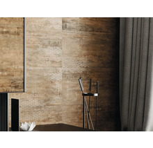 MIRAVA GLASGOW Feinsteinzeug Wand- und Bodenfliese rust BxLxS 30x60x0.7 cm