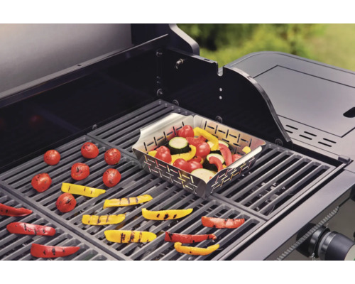 Gemüse auf Grill mit Gemüseschale