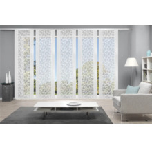 Panneau japonais lot de 5 Konturo blanc 60x245 cm