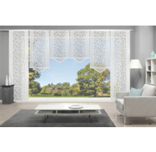 Panneau japonais Konturo blanc 60x245 cm lot de 6
