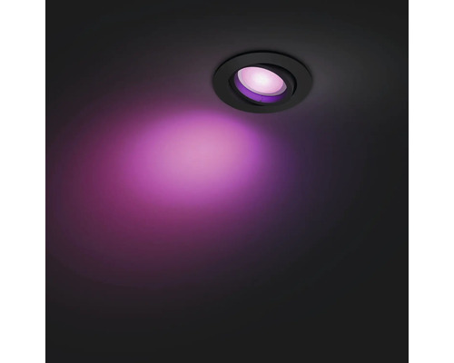 Spot encastrable de plafond avec lumière violette