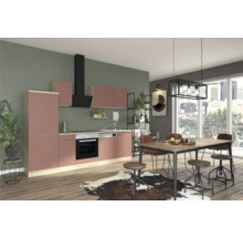 Cuisine complète sans appareils Optifit OPTIkompakt Bari407 rouge rouille/chêne sauvage largeur 270 cm KPBA 2742OE-9+