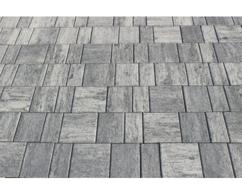 Pavés rectangulaires en béton en détail