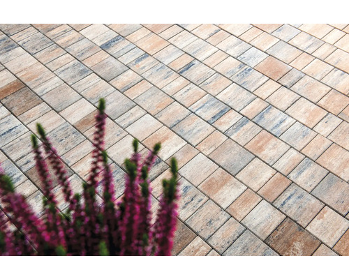 Pose de pavés avec motif