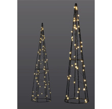 Deux cônes lumineux décoratifs pour l''extérieur