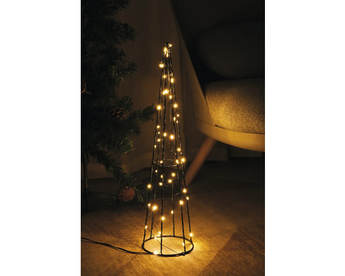 Guirlande lumineuse LED décorative en forme de cône pour décoration de Noël en intérieur.