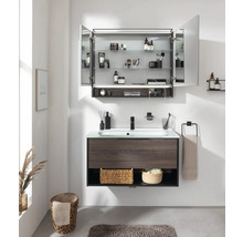 Lavabo avec meuble bas FACKELMANN B.Paris lxhxp 90.5x49.3x46.5 cm couleur de façade rigoletto chêne 77412
