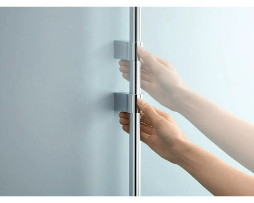 Barre de douche avec main et fixation murale