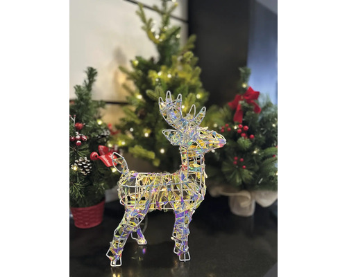Renne décoratif en treillis métallique comme décoration de Noël