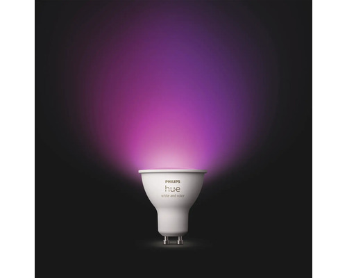 Lampe Philips Hue avec lumière colorée