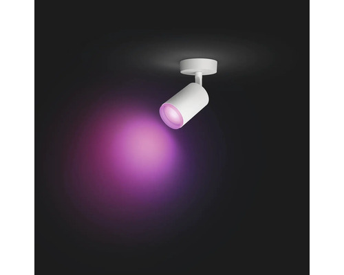 Deckenstrahler mit farbigem Lichtkegel