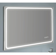 Miroir de salle de bains rectangulaire avec éclairage LED