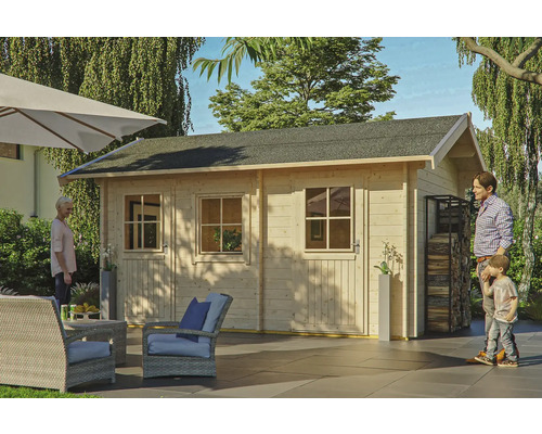 Abri de jardin SKAN HOLZ Lausanne avec 2ème coffrage, avec plancher 530 x 380 cm naturel Abri de jardin SKAN HOLZ Lausanne avec 2ème coffrage, avec plancher 530 x 380 cm naturel