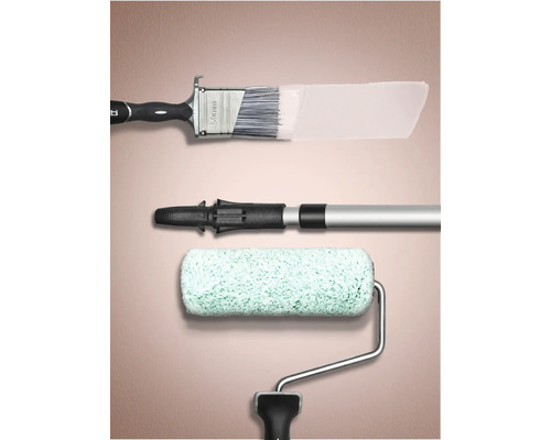 Pinceau, barre télescopique et rouleau à peinture pour travaux de peinture