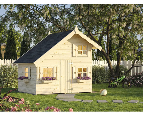 Spielhaus Tom 220x180x228 cm Holz natur Spielhaus Tom 220x180x228 cm Holz natur