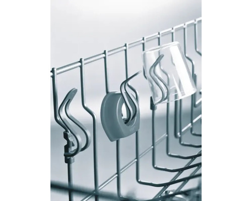 Geschirrspülmaschine mit Gläserhalter zur Reinigung von Gläsern