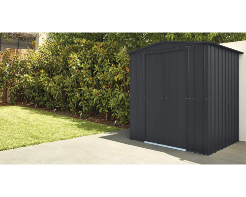 Abri de jardin métallique en extérieur