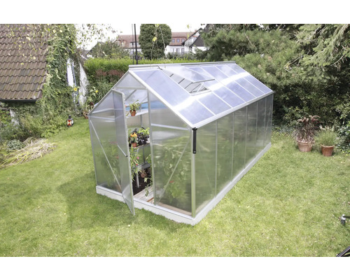Serre de jardin en aluminium et polycarbonate