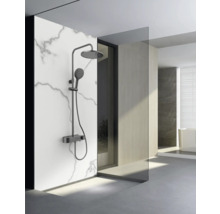 AVITAL Duschsäule inkl. Thermostat VILNIA schwarz matt