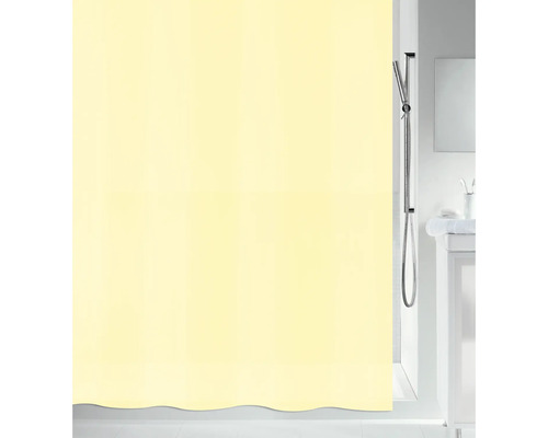 Rideau de douche spirella BIO 180 x 200 cm jaune soleil 10.20156