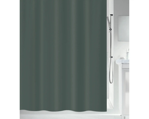 Rideau de douche spirella BIO 180 x 200 cm vert foncé 10.21663