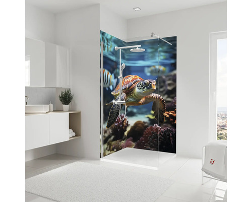 Kit de panneau mural de douche SCHULTE DecoDesign tortue 210 x 90 cm D1900922 455