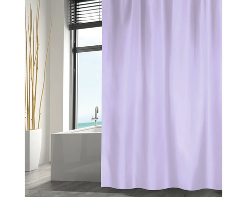 Duschvorhang MSV Textil 180 x 200 cm lavendel 149297