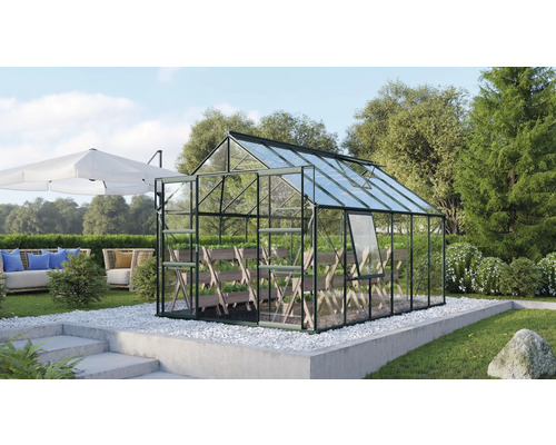 Serre Vitavia Meridian 2 9900 verre de sécurité trempé 3 mm 257x383 cm émeraude