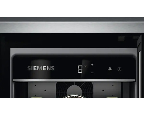 Siemens Weinkühlschrank Detailansicht der digitalen Temperaturanzeige